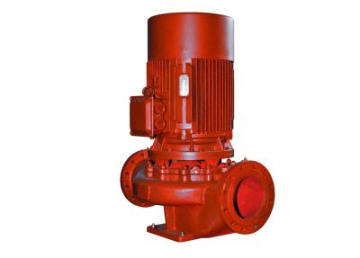 China Red Single Stage Vertical Inline Centrifugal Pump Low Noise For Fire Fighting for sale