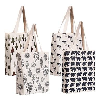 China Customized High Quality Eco-friendly Canvas Reusable Cotton Grocery Tote Bag With Zipper for sale