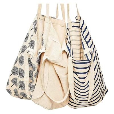 China Eco - Friendly Recycled Fabric Fashion Shopping Tote Bag With Custom Printed Logo for sale