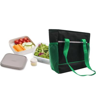 China Polyester Family Picnic Cooler Container Supermarket Fresh Keeping Cooler Bag for sale