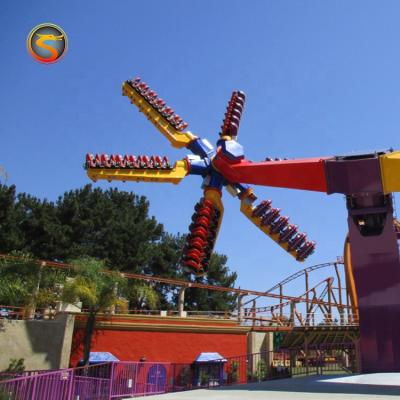 China Adult Amusement Park Thrill Ride Amusement Rides Windmill Top Sweep Star Shape Space Roller Rides en venta