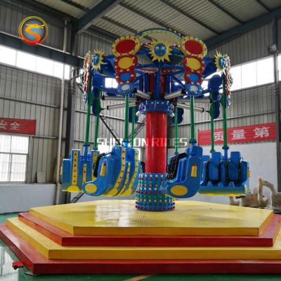 China Outdoor Crazy Spinning Spiral Jet Rides Air Shot Metal Amusement Park Rides For Sale for sale