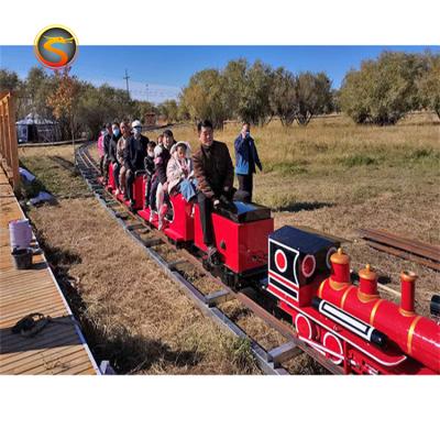 China Outdoor mini steam train kids electric train track ride on train with tracks for sale peoples 21 for sale