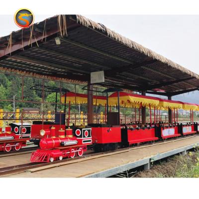 China China factory supply track train mini kids train cheap electric track train for sale 21 peoples for sale