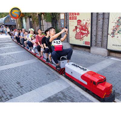 China Amusement park rides tourist attraction mini track model train steam train for sale 21 peoples for sale