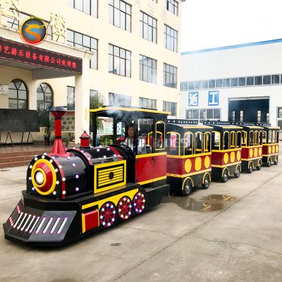 China Hot Cheap FRP+steel Amusement Park Ride For Kids Electric Train Parks Equipments for sale