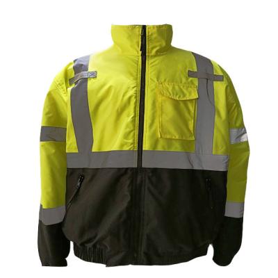 China Customizable Color Visibility Jacket Reflective Windproof And Waterproof Chinese Outdoor Traffic Water Proof Suppliers High Visibility Jacket for sale