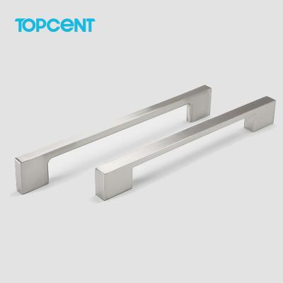 China Topcent 224MM Modern Furniture Handle Zinc Alloy Cabinet Handle For Window Door Bathroom for sale