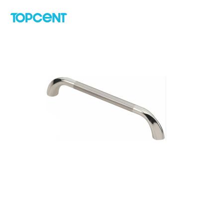 China Topcent Modern High Quality Brushed Nickel Furniture Handle Furniture Hardware Zinc Alloy Pull for sale