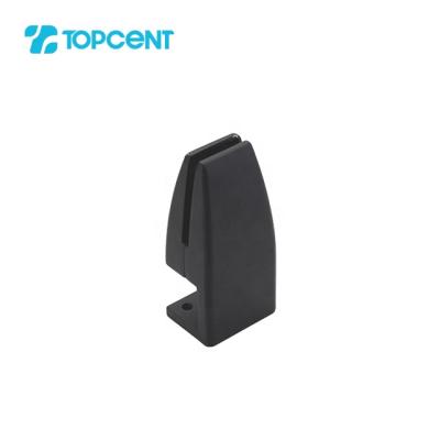 China Topcent Modern Furniture Accessories Alloy Table Partition Flange Glass Screen Clips for sale