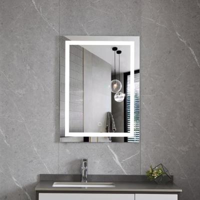 China OEM China Supplier Gold Vanity Magnifying Frameless Bathroom LED Mirror for sale