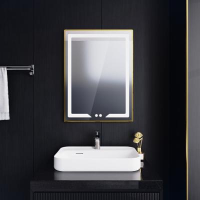 China Wholesale Modern Magnifying Decoration Bathroom LED Wall Mounted Mirror With Light for sale