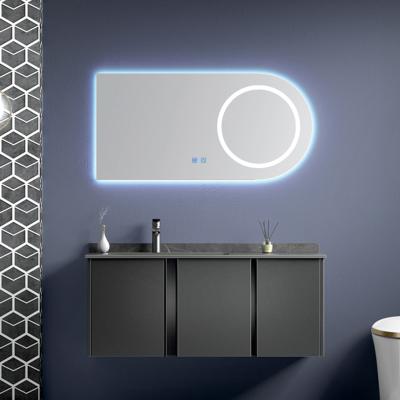 China Environmental Friendly Fine Painted High End Italian Style Storage Cabinet Bathroom Vanity With Led Mirror for sale