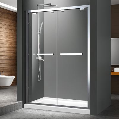 China New Arrival Customized Slide Frameless Aluminum Enclosed Bath Shower Room Smoothly Small Cabin for sale