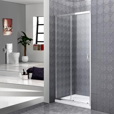 China Smoothly Slide Height Customized Luxury Glass Frameless Hing Fold Hotel Bathroom Shower Room for sale