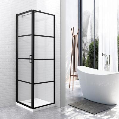 China Smoothly Slide Popular Design Frameless Aluminum Glass Small Bathroom Hinge Shower Cubicle for sale