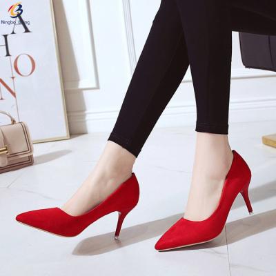 China Hot Sales Light Toe Pointed Office Shoes Women's Low Heel Pumps Heel Elegant Shoes Ladies Shoes for sale