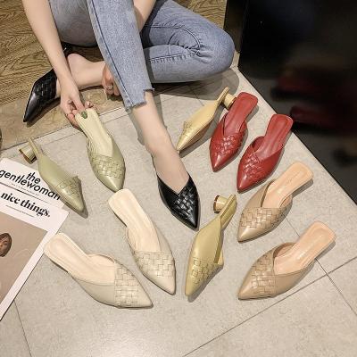 China Wholesale Other Pointed Toe Pumps Women Shoes Women Heel Ladies Low Heel Shoes Closed Toe Slippers for sale