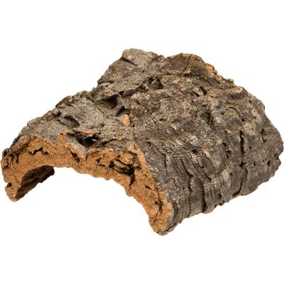 China Wood Aquarium Trunk Cork Bark Log Tube For Cavity Driftwood Shelter Reptiles Aquarium Fish Tank Decor Half for sale