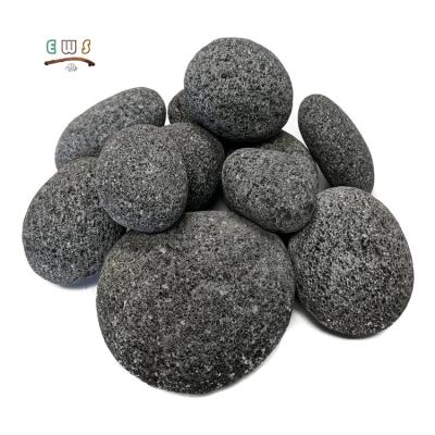 China Modern Outdoor Fire Pit Landscape Landscaping Garden Lava Rocks Volcanic Rock Stone Pebbles BBQ Stone for sale