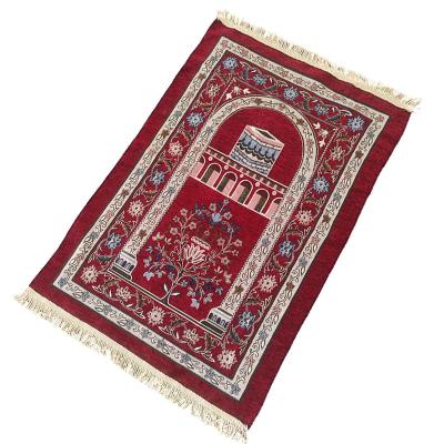 China Travel Prayer Mat Carpet And Rugs With Washable Foldable Bag Woven Muslim Muslim for sale