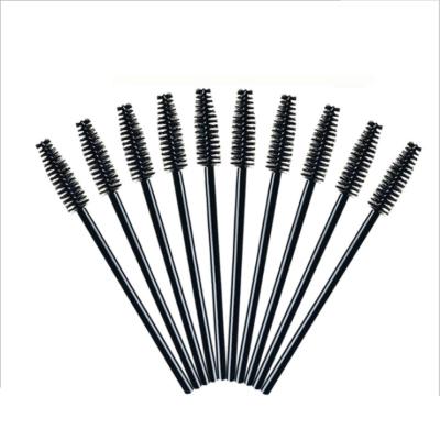 China Convenient Silicone Mascara Eyelash Brushes Lash Applicator Disposable Mascara Wand With Holder for sale