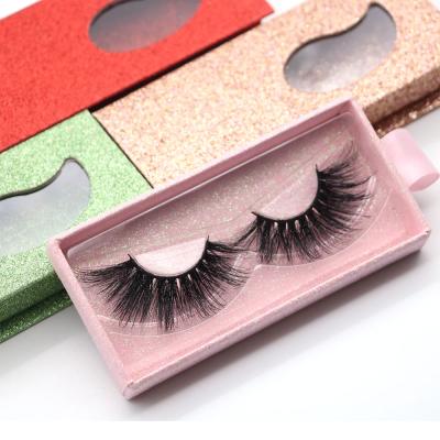 China 3D Natural Soft Wholesale Fake Mink Vendor False Korean Silk Eye Synthetic Lash Own Brand Custom Packaging Box for sale