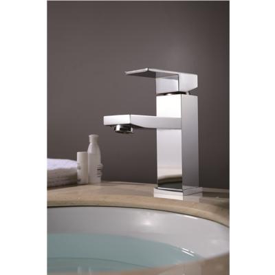 China Contemporary Square Table Design Hot Cold Water Basin Faucet Bathroom Mixer Taps for sale