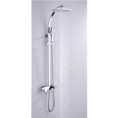 China With Sliding Bar Made In China CE Style China CE Style Bathroom Valve Ceramic Wall Mounted ABS Plastic Bath Shower Set Faucet Mixer Taps for sale