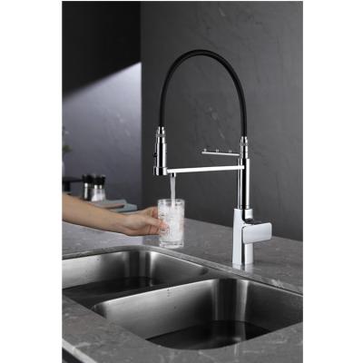 China Movable Pull Out Head Wholesale Hot Sale Modern Luxury Pull Out 3 In 1 Reverse Osmosis Water Filter System Health Kitchen Basin Mixer Tap for sale