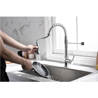 China Good Quality Copper Pipe 2021 Cheap Fast Delivery Outlet Water Chrome Pull Out Figured Fiber Pipe Spring Basin Mixer Tap Kitchen Faucets for sale