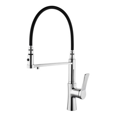 China Modern Hot Selling 3 IN 1 Pull Out Handle Zinc Alloy Brass Hot Cold Water Kitchen Sink Mixer Filtered Faucet for sale