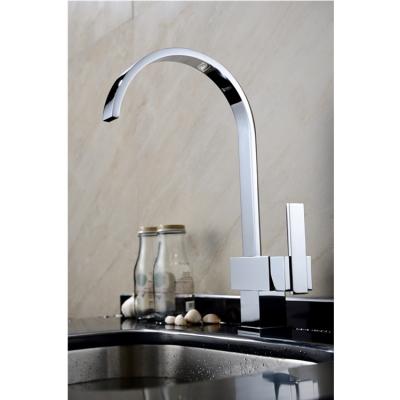 China 2021 New Design Contemporary OEM Service Single Lever Zinc Alloy Chrome Basin Brass Sink Taps Kitchen Faucet Mixer Water Faucet Kitchen for sale