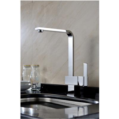 China Contemporary Fashion Economical Chrome One Hole Zinc Alloy Single Handle Water Saver Faucet Modern Brass Sink Taps Kitchen Basin Mixer Tap for sale