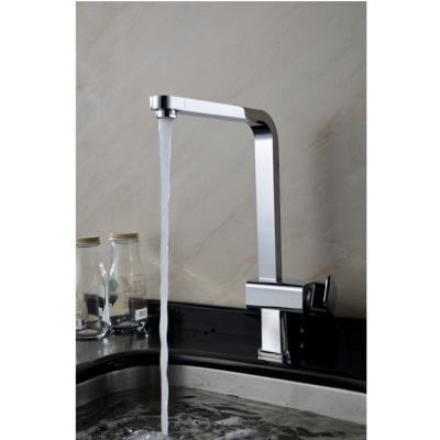 China Wholesale Contemporary European Style Square Cheap Price Jiangmen Chrome Mixer Taps Kitchen Sink Brass Kitchen Sink Faucet for sale