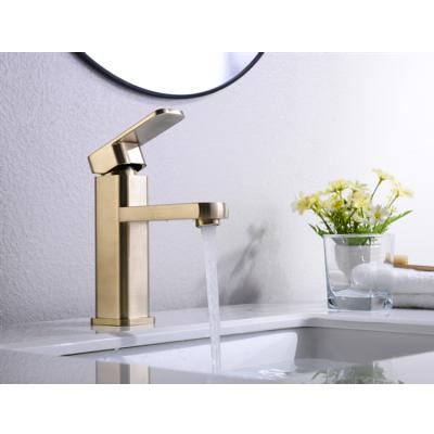 China Contemporary Gold Brushed Gold Prices Hose Basin Bathroom Sink Faucet Taps Mixer China Faucet Factory for sale