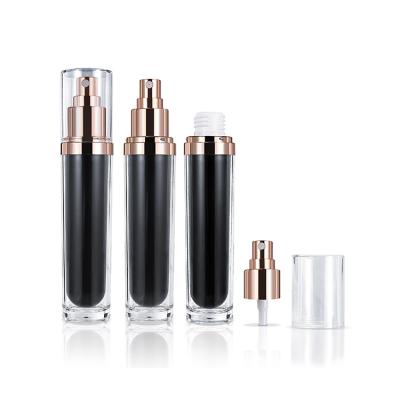 China High Quality Double Wall 75ml Cosmetic Packaging Custom Empty Cosmetic Mist Spray Plastic Bottle for sale