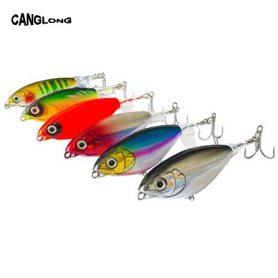 China Outdoor Activities Fishing Canglong Floating Mini Bait Set 6g 11g Surface Water Tractor Mule Low Noise Sufficient Mouth Vib Bait for sale