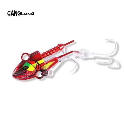 China Canglong New Design 14g/19g/28g/34g Durable Metal Lead Head Build Soft Lure For Perch T-tail Saltwater Lure Freshwater Wholesale for sale