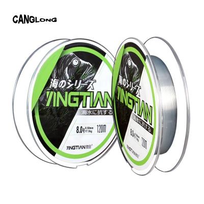 China Canglong Fast Durable OEM Customized 120M Fishing Nylon Fluorocarbon Liner Wear-Resistant Strong Tensile for sale