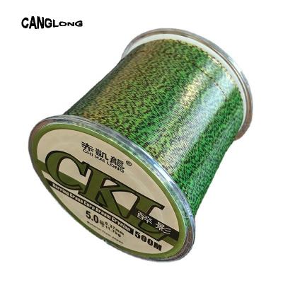 China Canglong Wholesale New Design 500M Speckled Nylon Strong Tensile Fishing Line for sale