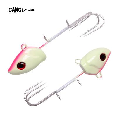 China Luminous Canglong New Durable Double Hook Luya160G200G250G Wholesale Design For Hairtail Deep Sea for sale