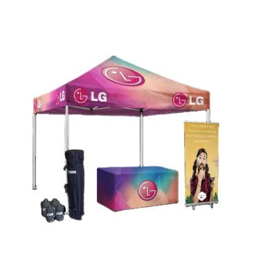 China Promotional Custom Material And Full Color Graphics 10' Luxury Outdoor Advertising Canopy Tent for sale