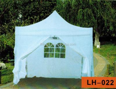 China easy open & Narrow/easy carry outdoor white easy high pavilion pagoda tent with church window 3x3m gazebo party canopy protable folding tent with 10x10 sidewall for sale