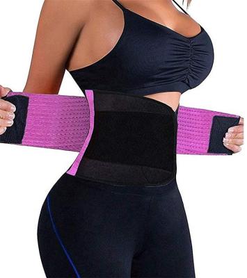 China Neoprene Exercise Bodybuilding Neoprene Lumbar Support Slimming Belly Weight Loss Sweat Belt Waist Trimmer for sale