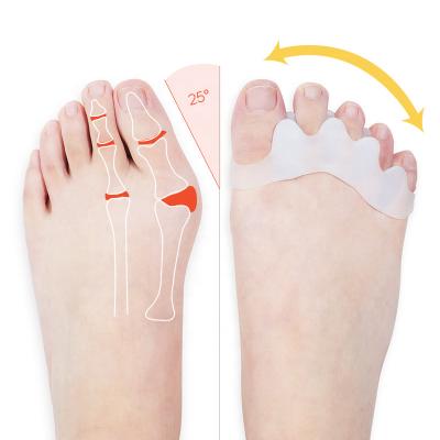 China Gel Toe Separators Foot Care Protector Toe Stretcher Separator Hallux Valgus Gel Toe Amazon Best Selling Silicone for sale