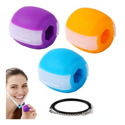 China Skin Tightening 3 Packs Test Program Trainer Chin Tool Exerciser Chin Ball Fitness Face for sale