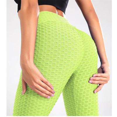 China Breathable fitness women butt crack! crack! leggings colored yoga pants ruffles leggings for sale