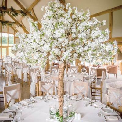 China Realistic Chinese Tree Centerpiece Wedding Plant Artificial Cherry Blossom Tree For Wedding Decoration for sale