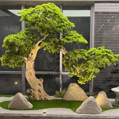 China Realistic Bespoke Fake Pine Trees Indoor Plants Artificial Pine For Home Decoration for sale